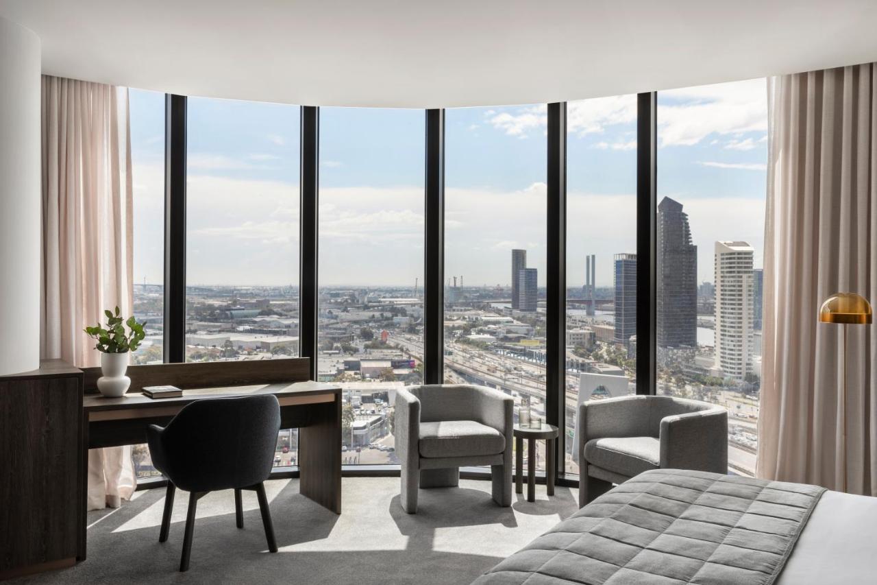 Aparthotel Oakwood Premier Melbourne Exteriér fotografie The view from a typical apartment