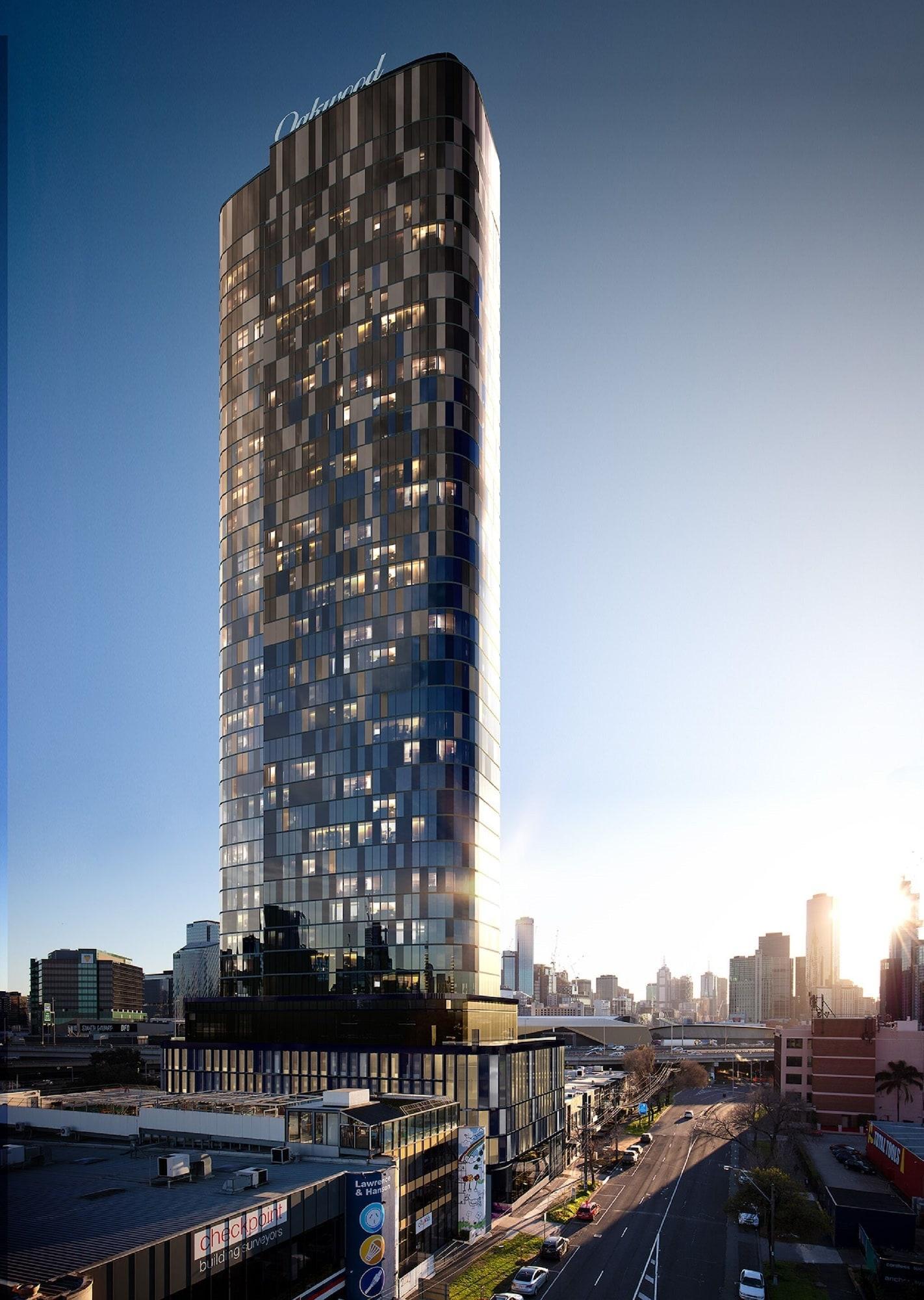Aparthotel Oakwood Premier Melbourne Exteriér fotografie The proposed tower
